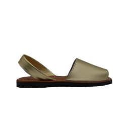 ORTUÑO: IBICENCA DE PIEL PLANTA ACOLCHADA CHAMPAGNE