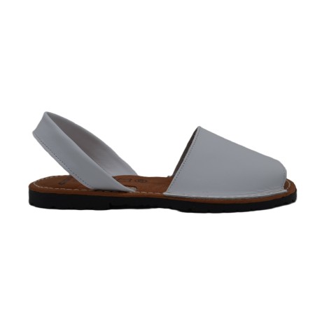 ORTUÑO: IBICENCA DE PIEL PLANTA ACOLCHADA BLANCA