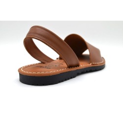 ORTUÑO: IBICENCA DE PIEL PLANTA ACOLCHADA CUERO