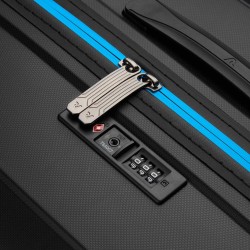 RV RONCATO: Maleta cabina 4R B-FLYING NEON 417983-NEGRA