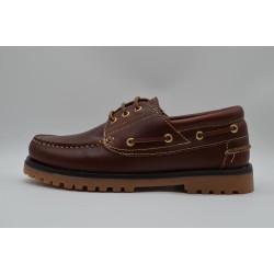 ROUTE 83: NÁUTICO DE PIEL CON SUELA COSIDA TIPO TINBERLAND.