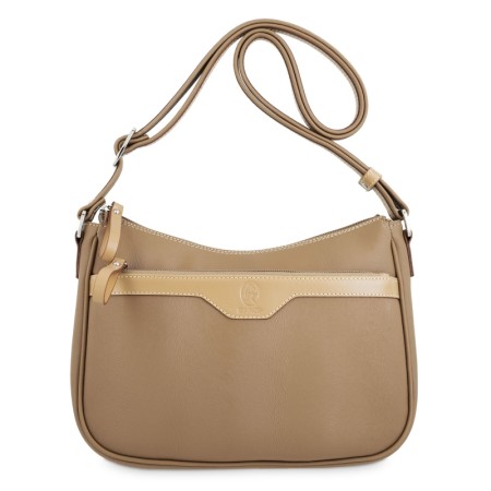 EL POTRO: BOLSO GONDOLA MUJER DE 3 CREMALLERAS EN LONA Y PIEL 4507-BASE