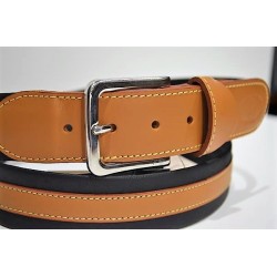 EL POTRO: CINTURON MUJER de Lona y piel 3619-BASIC-NEGRO