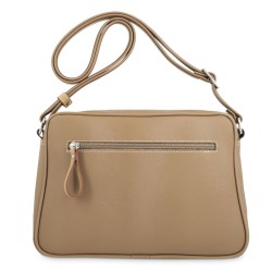 EL POTRO: BOLSO BANDOLERA MUJER DE 3 CREMALLERAS EN LONA Y PIEL 4508-BASE