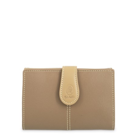 EL POTRO: CARTERA MUJER MEDIANA DE LONA Y PIEL 14 CM. 4531-BASE