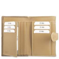 EL POTRO: CARTERA MUJER MEDIANA DE LONA Y PIEL 14 CM. 4531-BASE