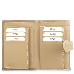 EL POTRO: CARTERA MUJER MEDIANA DE LONA Y PIEL 14 CM. 4531-BASE