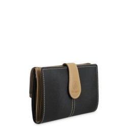 EL POTRO: CARTERA MUJER MEDIANA DE LONA Y PIEL 14 CM. 4531-BASE