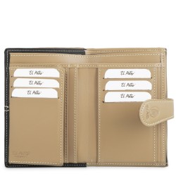 EL POTRO: CARTERA MUJER MEDIANA DE LONA Y PIEL 14 CM. 4531-BASE