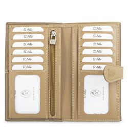 EL POTRO: CARTERA MUJER GRANDE DE LONA Y PIEL 17 CM. 4530-BASE