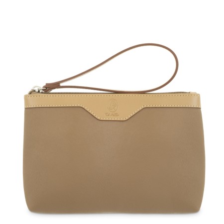 EL POTRO: BOLSA DE MANO GRANDE DE LONA Y PIEL 4533-BASE