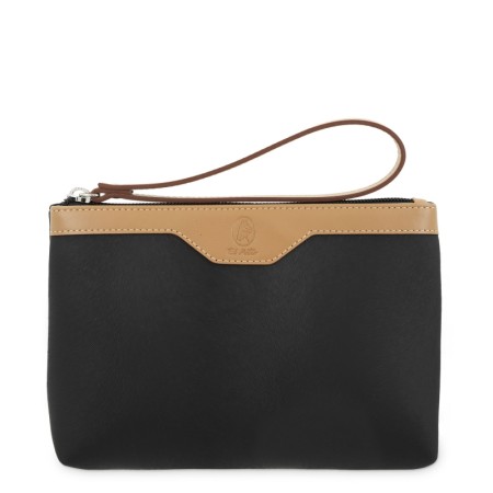 EL POTRO: BOLSA DE MANO GRANDE DE LONA Y PIEL 4533-BASE