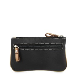 EL POTRO: MONEDERO MEDIANO DE 14 CM. DE LONA Y PIEL 4534-BASE