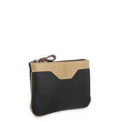 EL POTRO: MONEDERO MEDIANO DE 14 CM. DE LONA Y PIEL 4534-BASE