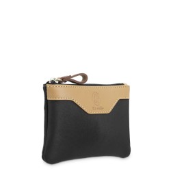 EL POTRO: MONEDERO DE 12 CM. DE LONA Y PIEL 4535-BASE