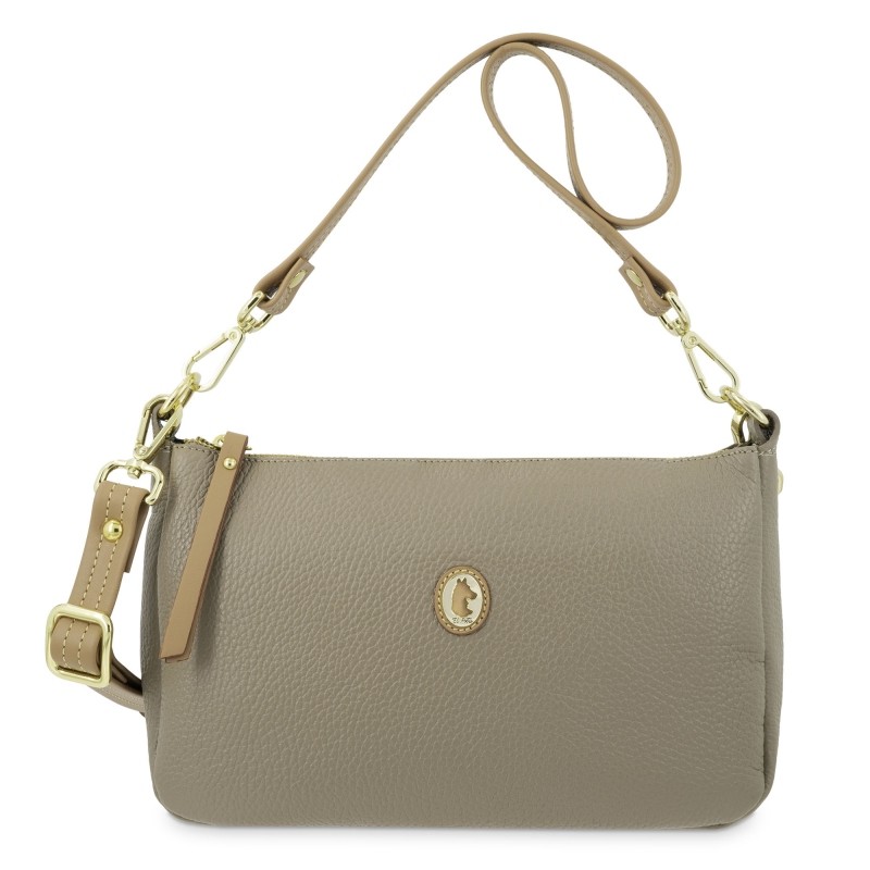 EL POTRO: BOLSO PEQUEÑO DE MUJER EN PIEL VACUNO 1516-OASIS-TOPO