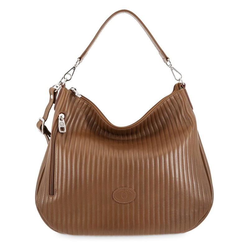 EL POTRO: BOLSO HOBO MUJER EN PIEL VACUNO 1400-CROMO