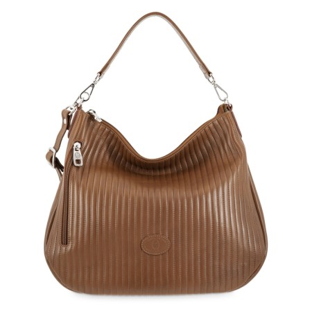 EL POTRO: BOLSO HOBO MUJER EN PIEL VACUNO 1400-CROMO