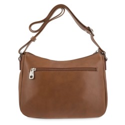 EL POTRO: BOLSO HOBO MUJER CON  BANDOLERA EN PIEL VACUNO 1406-CROMO