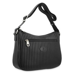 EL POTRO: BOLSO HOBO MUJER CON  BANDOLERA EN PIEL VACUNO 1406-CROMO
