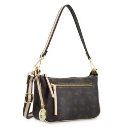 El Potro: Bolso DE ASA CORTA Y BANDOLERA MUJER EN LONA Y PIEL VACUNO 2238-VINTAGE