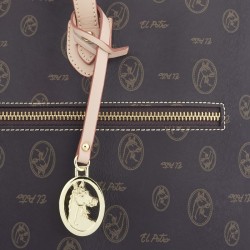 EL POTRO: BOLSO CARPETA MUJER EN LONA Y PIEL VACUNO 2257-VINTAGE