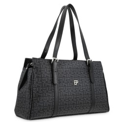 EL POTRO: BOLSO BOWLING DE MUJER EN LONA Y PIEL 1720-INSIGNIA