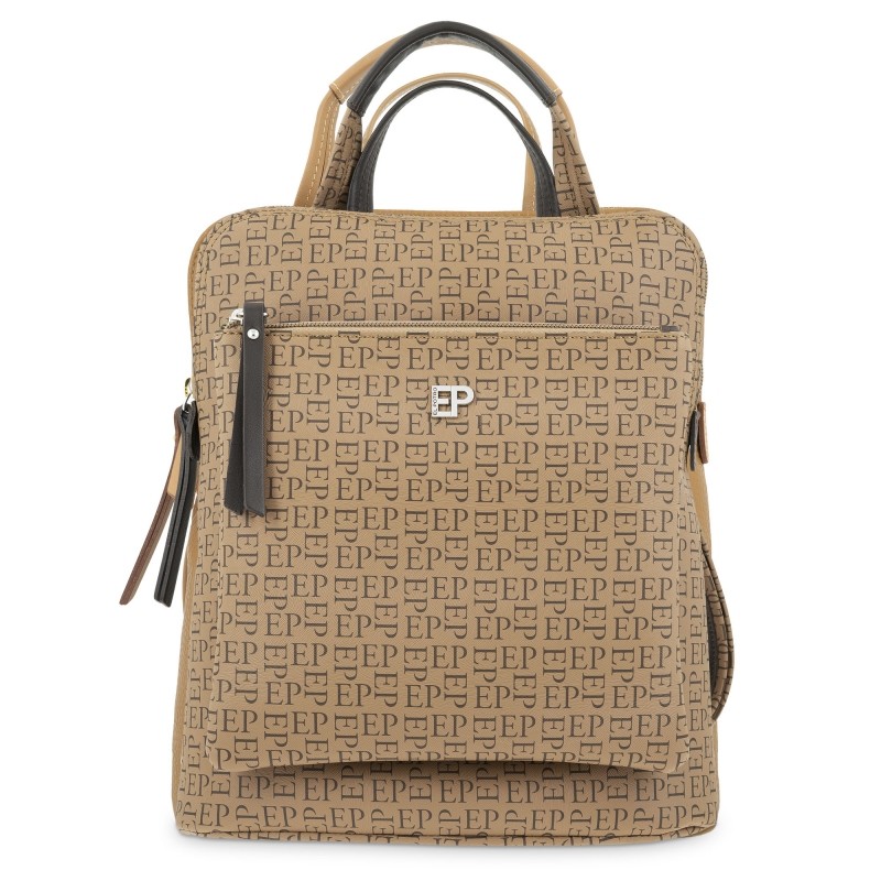 EL POTRO: MOCHILA BOLSO DE LONA Y PIEL  1712-INSIGNIA