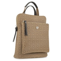 EL POTRO: MOCHILA BOLSO DE LONA Y PIEL  1712-INSIGNIA