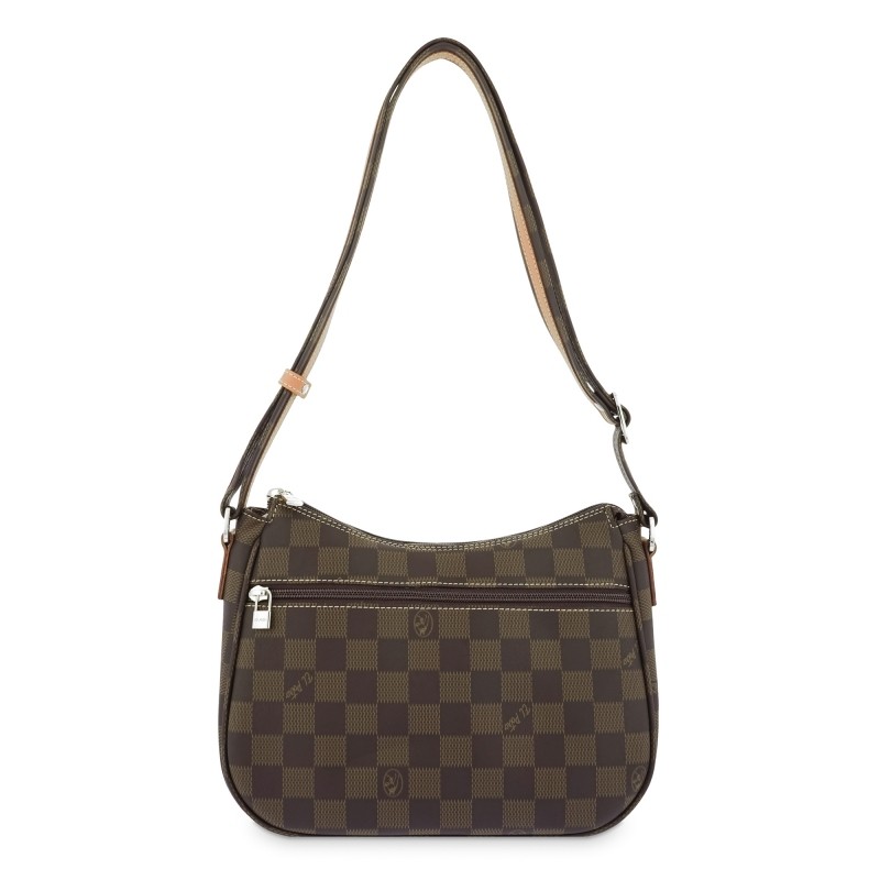 El Potro: Bolso bandolera mediano mujer 1241-CHESS-MARRON