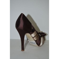 Paula Soler: Zapato de fiesta marrón/beig