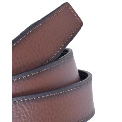 MIGUEL BELLIDO: CINTURÓN CLÁSICO REVERSIBLE 441-35 NEGRO/CUERO