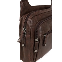 HEXÁGONA: BOLSO DE HOMBRE HORIZONTAL DE 29cm. 663085