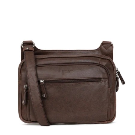 HEXÁGONA: BOLSO DE HOMBRE HORIZONTAL DE 29cm. 663085
