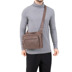 HEXÁGONA: BOLSO DE HOMBRE HORIZONTAL DE 29cm. 663085