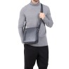 HEXÁGONA: BOLSO DE HOMBRE BANDOLERA EN PIEL DE 23 cm. 461326