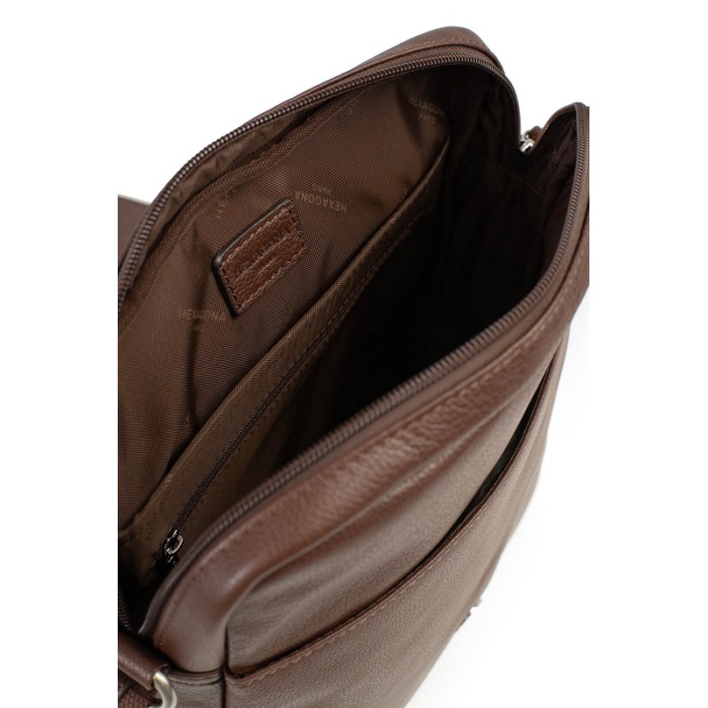 HEXÁGONA: Bolso de hombre de Piel granulada suave 466183