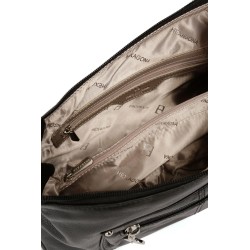 HEXÁGONA: Bolso de piel con bandolera.