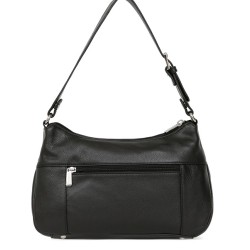 HEXÁGONA: Bolso de piel con bandolera.