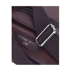 MIGUEL BELLIDO: BANDOLERA DE HOMBRE EN PIEL VACUNO 8102-BUDAPEST-MARRON