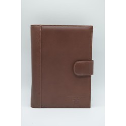 TITTO BLUNI: AGENDA DE TRABAJO GRANDE DE PIEL PAGINA DIA 25x19