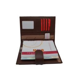 TITTO BLUNI: AGENDA DE TRABAJO GRANDE DE PIEL PAGINA DIA 25x19