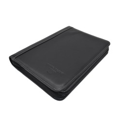 TITTO BLUNI: AGENDA DE TRABAJO GRANDE DE PIEL CERRADA CON CREMALLERA PAGINA DIA 27x19