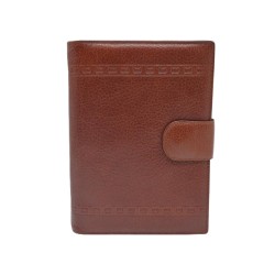 PIEL NATURE: AGENDA DE ANILLAS DE TRABAJO 21X15 DE PIEL 2 DIAS x PÁGINA