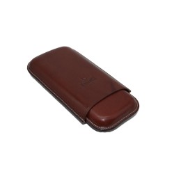 R.D. GÓMEZ: PURERA DE PIEL HECHA EN UBRIQUE PARA 3 PUROS