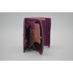 AMICHI: MONEDERO BILLETERO DE MUJER PIEL 10 CM. 102965-MALVA