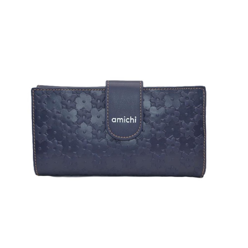 AMICHI: CARTERA MUJER GRANDE 18.5 CM. PIEL 261014