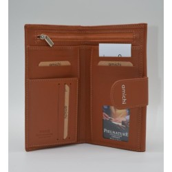 AMICHI: CARTERA MUJER GRANDE 18.5 CM. PIEL 261014