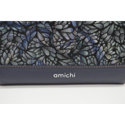 AMICHI: CARTERA MUJER PIEL MEDIANA 16 CM. 260833-AZUL