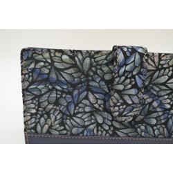 AMICHI: CARTERA MUJER PIEL MEDIANA 16 CM. 260833-AZUL